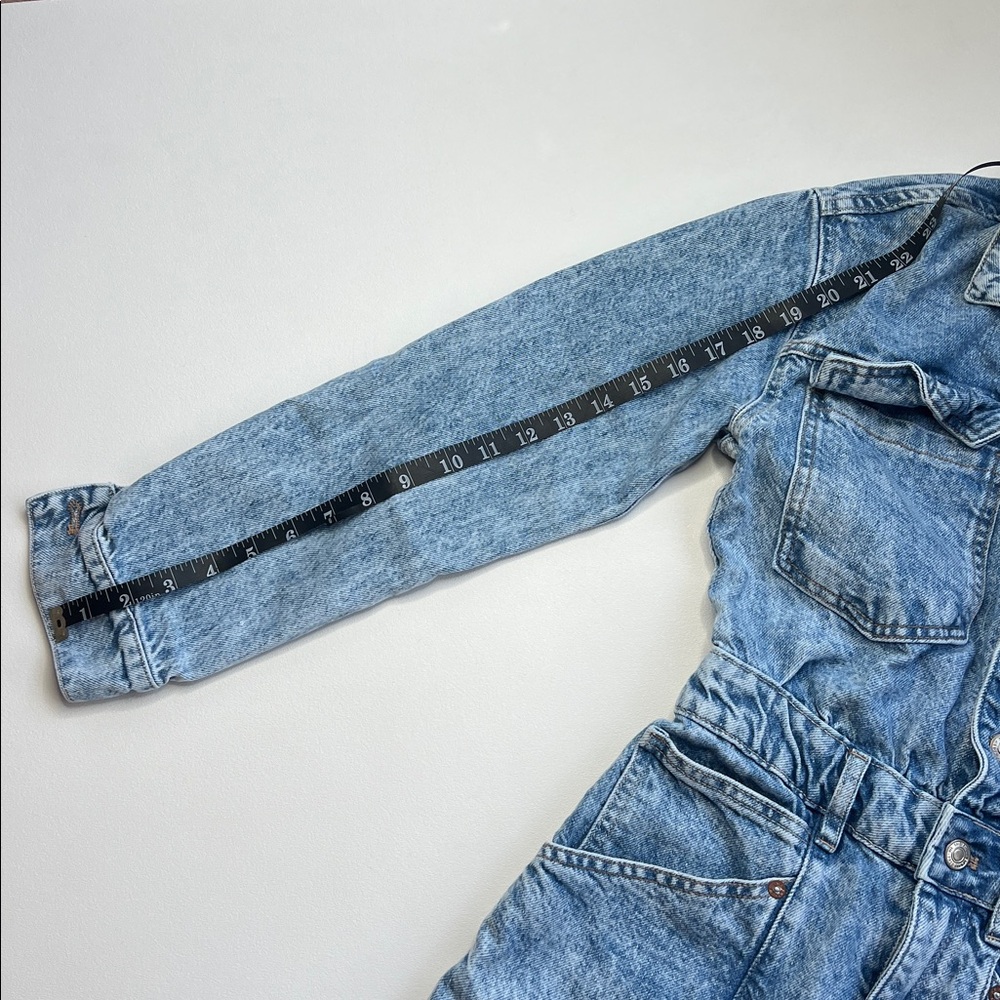 We The Free Light Blue Denim Jumpsuit - Picture 9 of 14